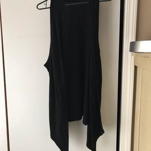 Long, black sweater vest-2XL